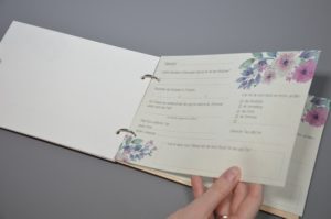 Vintage Gästebuch aus Holz 16