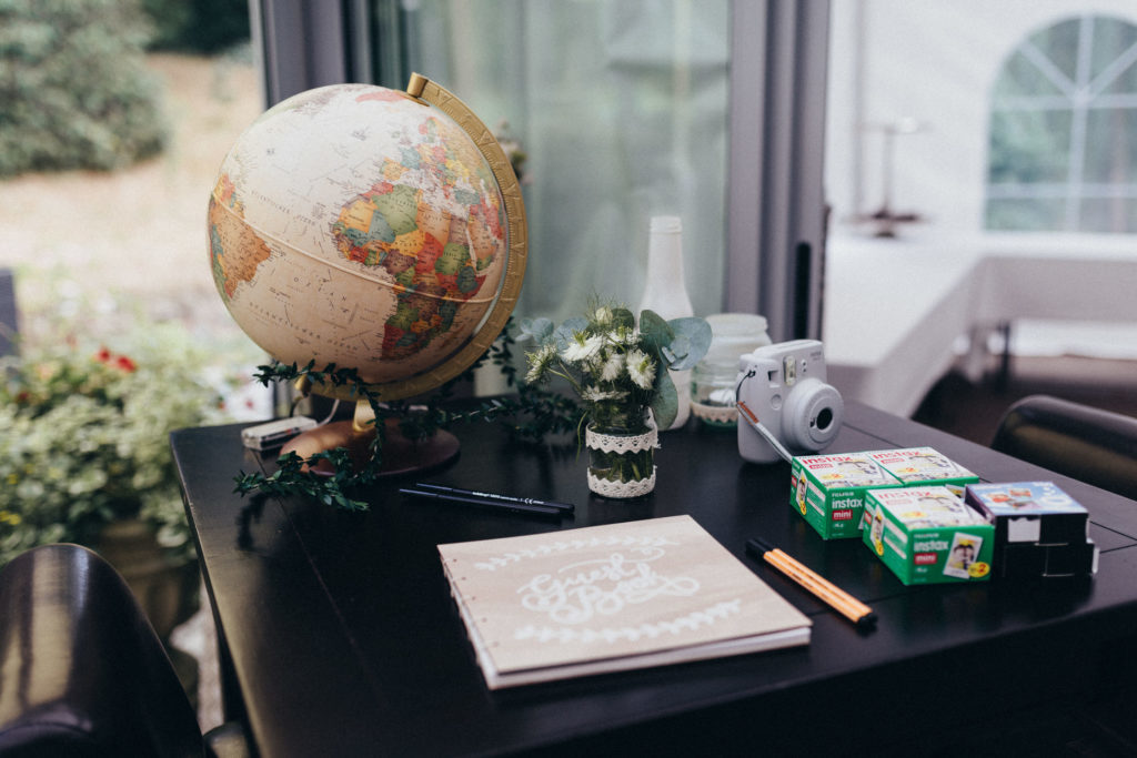 Hochzeit DIY Gästebuch aus Holz