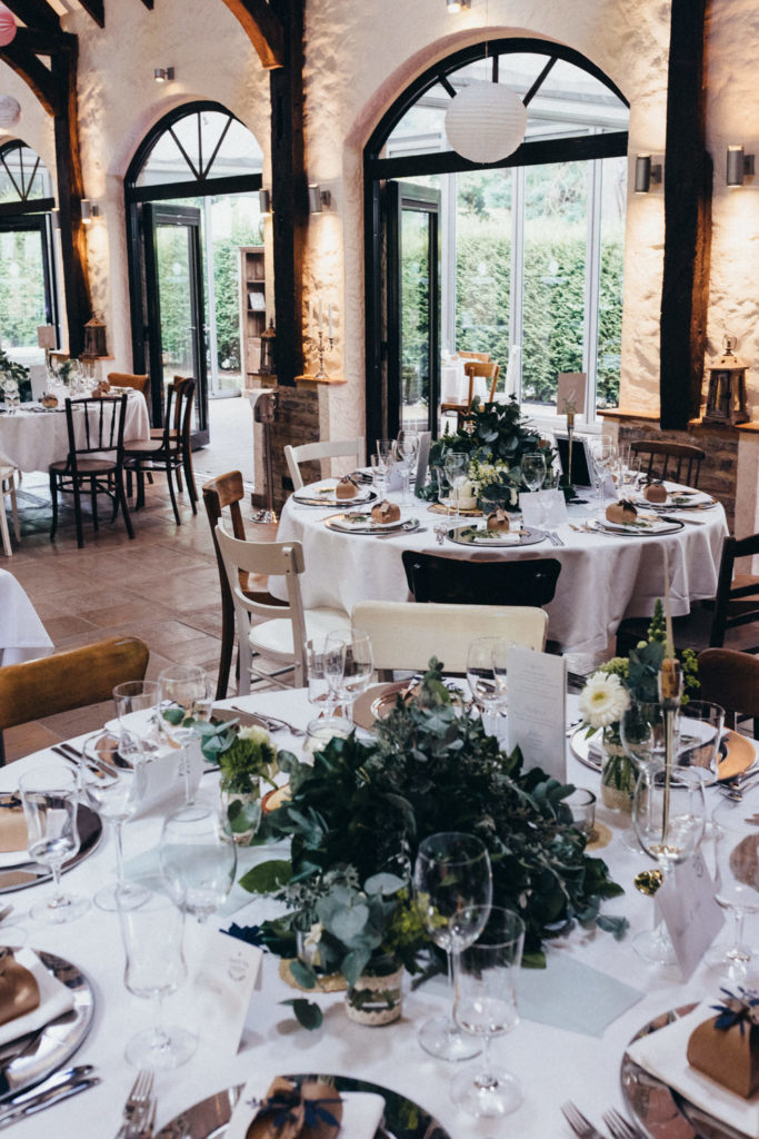 Hochzeitsdekoration im Eventforum De Leuw auf Schloss Grünewald