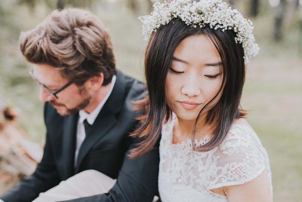 Braut und Bräutigam